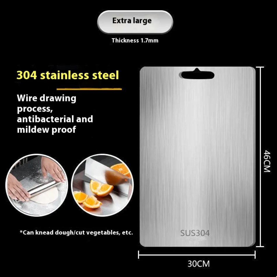Double-Sided Stainless Steel Cutting Board