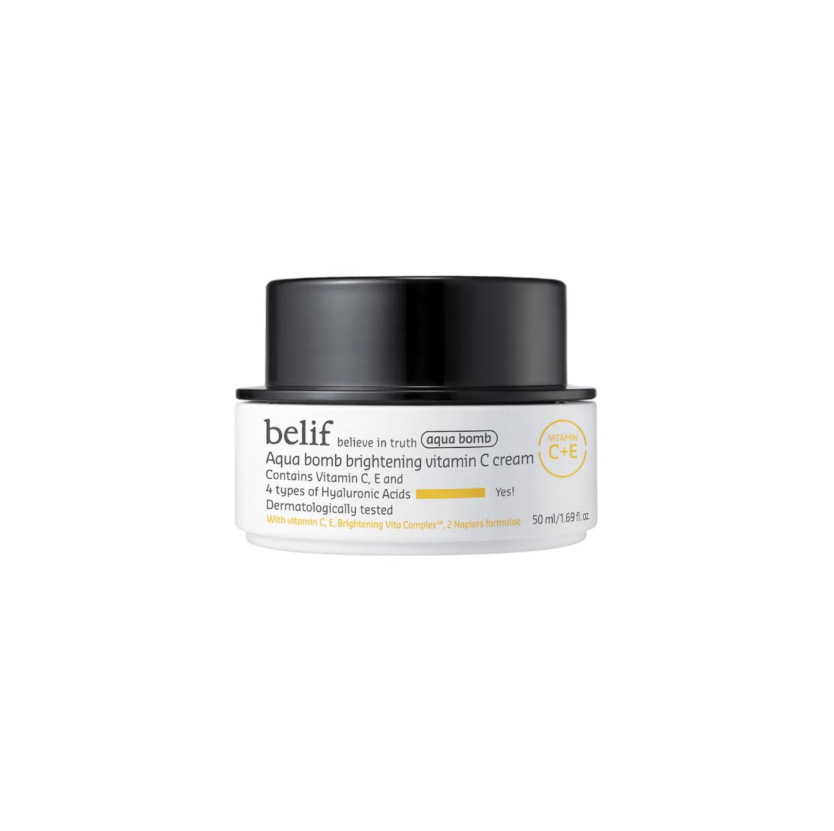 belif Aqua Bomb Vitamin C Face Cream Moisturizer Infused with Hyaluronic Acid Vitamin C & Vitamin E Intense Hydration For All Skin Types Korean Skin Care