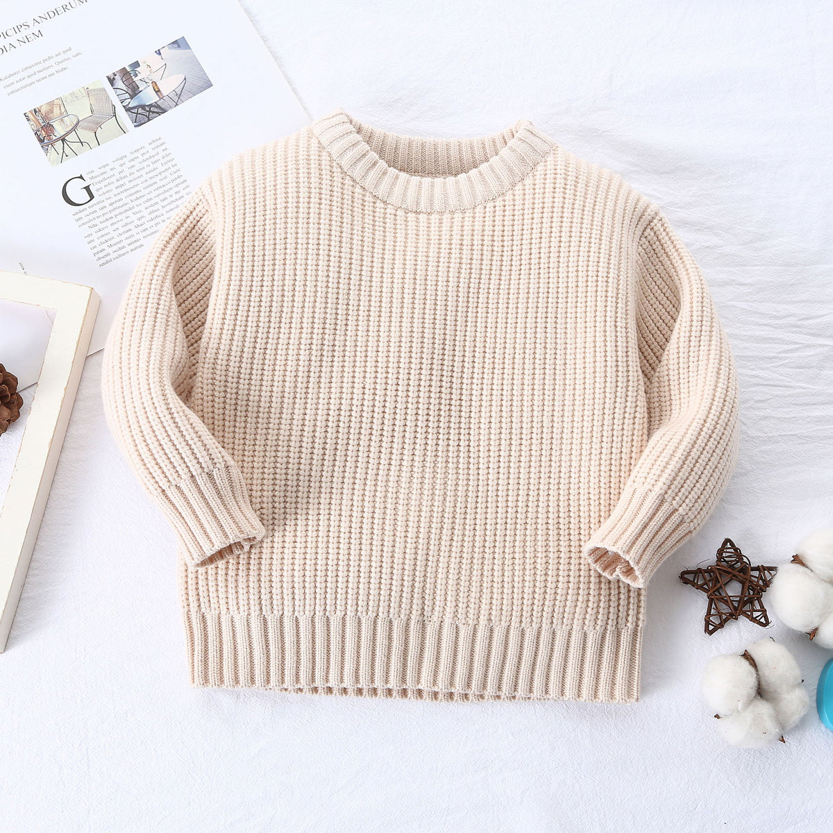 Autumn Winter Baby Boys' Loose Knit Jackets (0-6 Years)