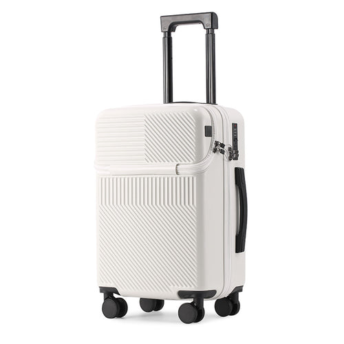 20-Inch Multifunctional Travel Suitcase with Cup Holder
