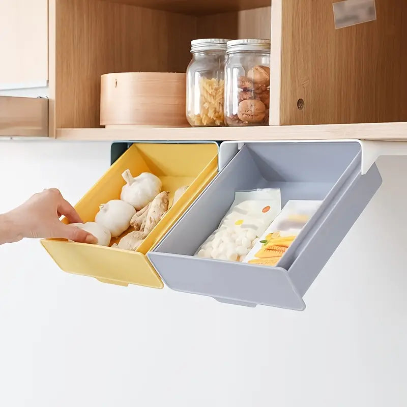 Stylish Under Cabinet Storage Box for Desk Organization