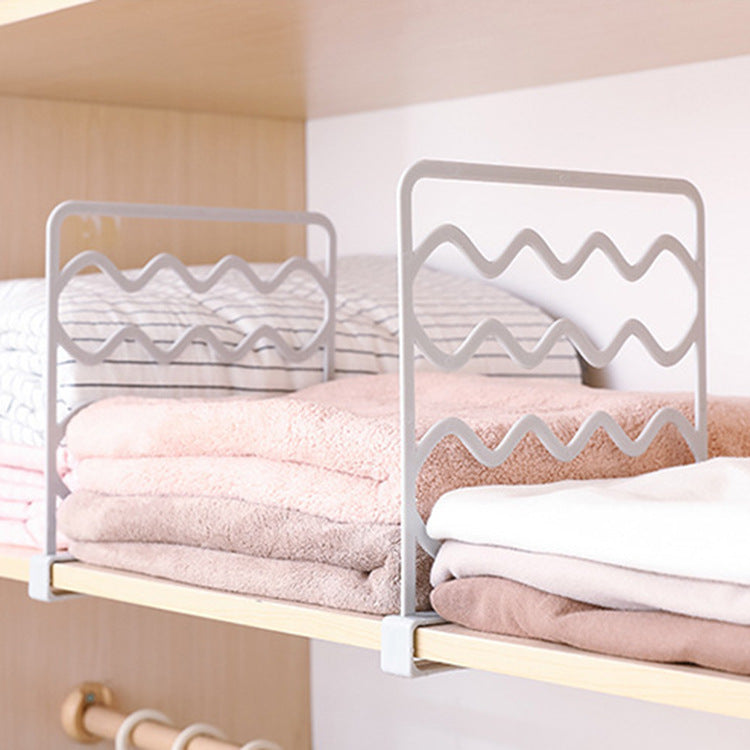 Layered Partition Cabinet for Closet Organizing Grid
