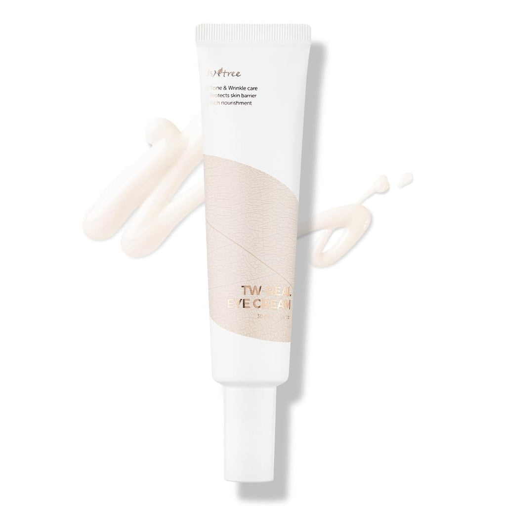 ISNTREE TW-REAL Eye Cream 30ml 1.01 fl oz | Korean Eye Cream for Dark Circles Fine Lines Puffiness & Dryness | Hydrating Under Eye Care