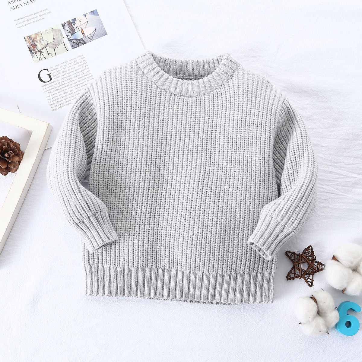 Autumn Winter Baby Boys' Loose Knit Jackets (0-6 Years)