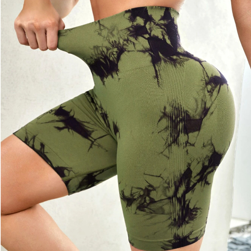 Tie-Dye Yoga Shorts