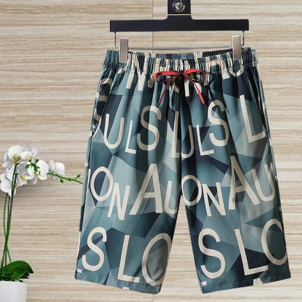Trendy Men's Deep Crotch Gym Beach Workout Shorts