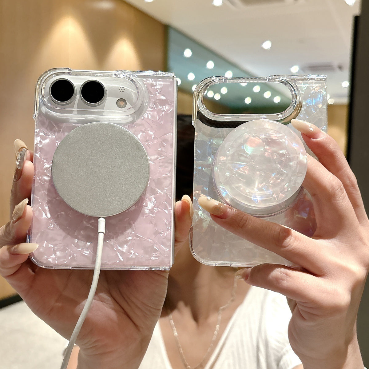 Shell Pattern Foldable iPhone Case