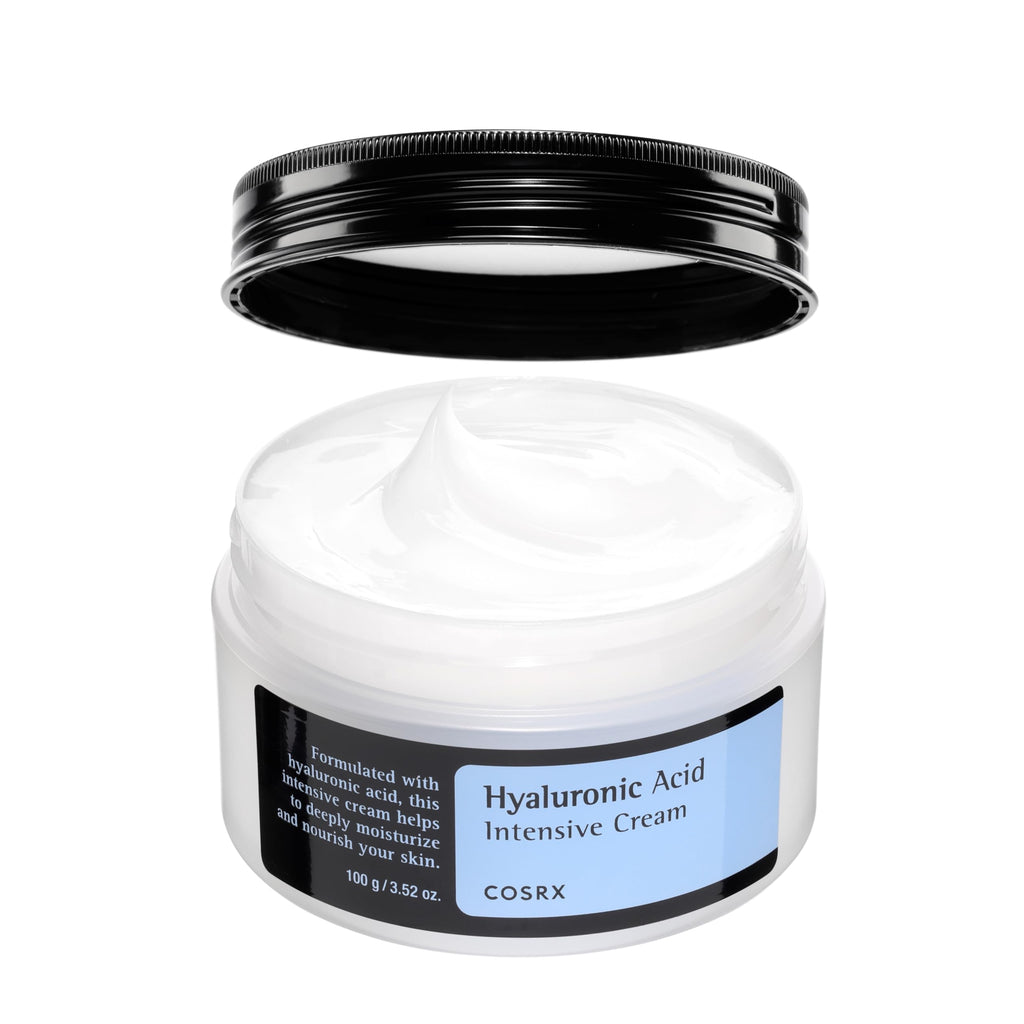 COSRX Hyaluronic Acid Moisturizing Cream Long-lasting Hydration Rich Moisturizer for Sensitive Skin 3.52 oz / 100g Korean Skin Care Animal Testing Free Parabens Free