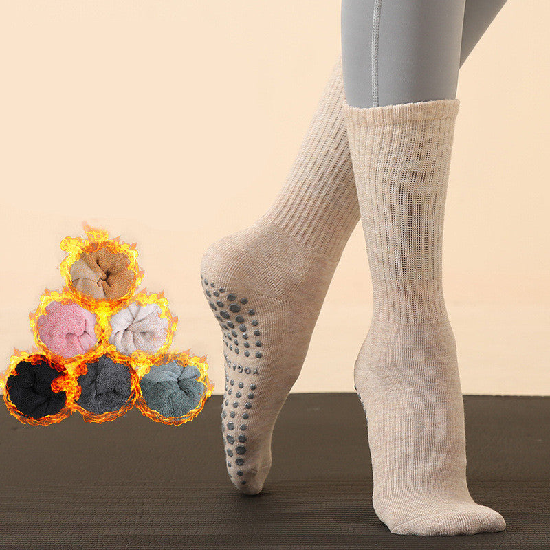 Long Tube Yoga and Pilates Socks for Autumn and Winter