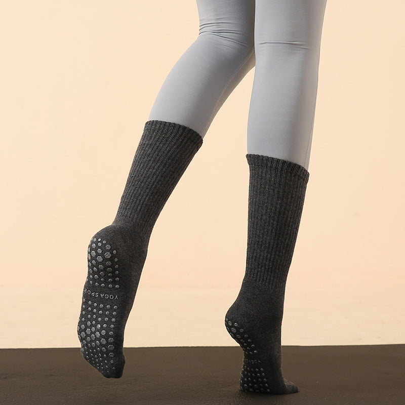 Long Tube Yoga and Pilates Socks for Autumn and Winter
