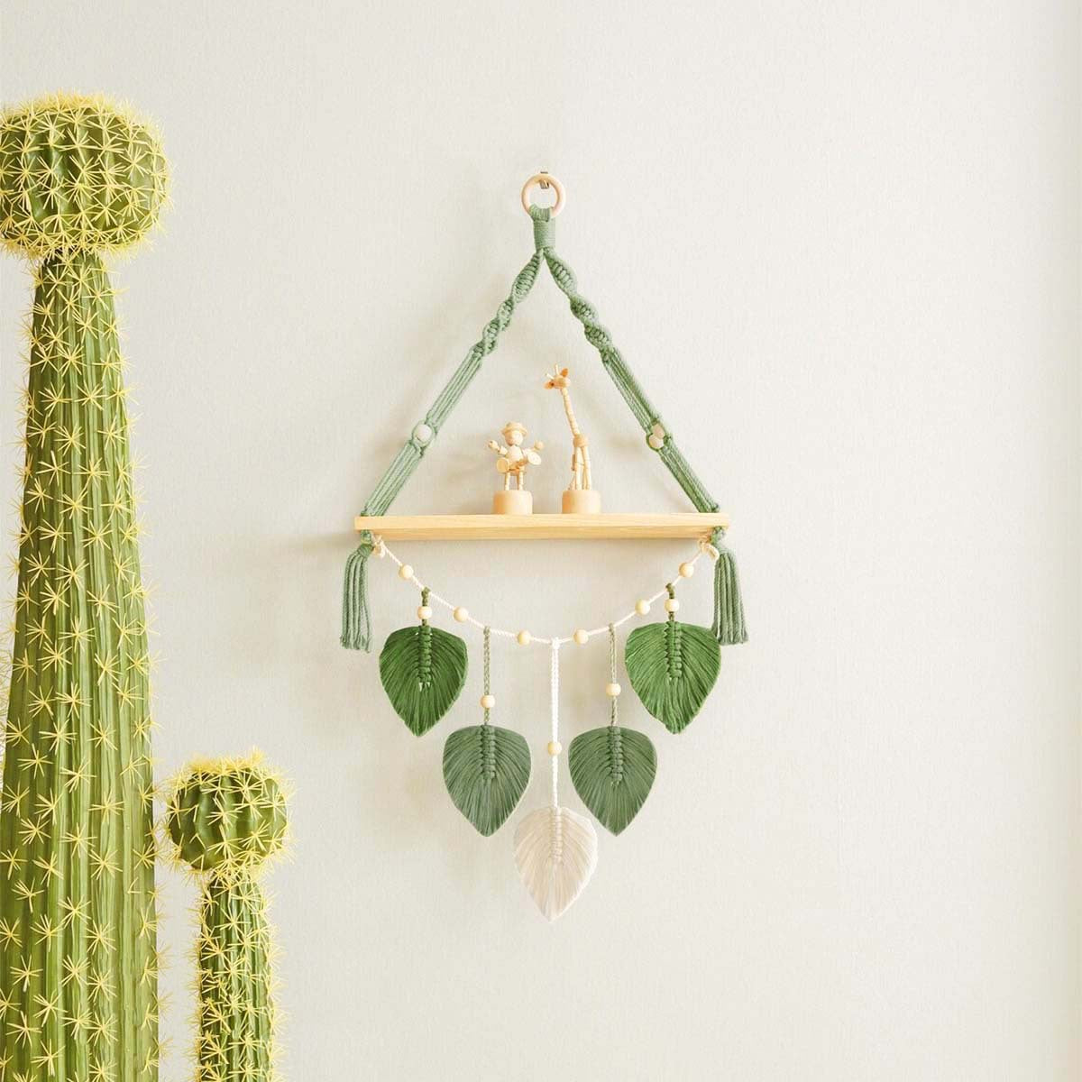 Nordic Wall Decor Handmade Woven Tapestry Shelf