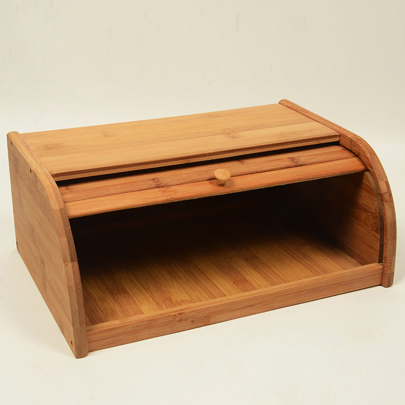 Bamboo Bread Box for Fresh Storage and Organization