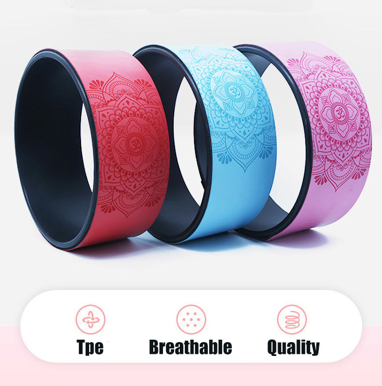PU Yoga Wheel for Pilates and Back Support