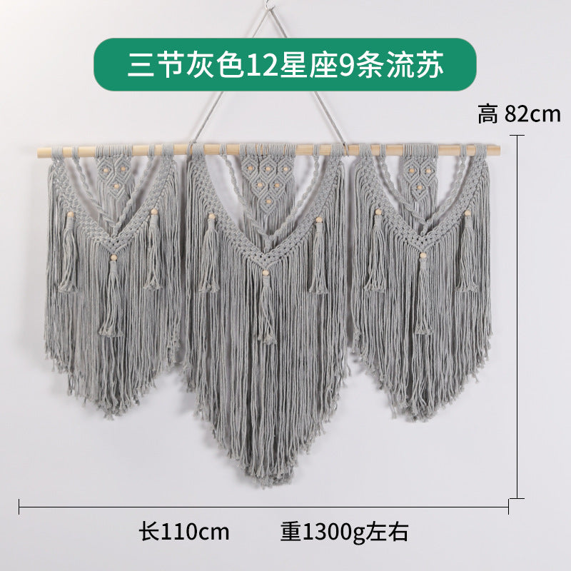 Bohemian DIY Cotton Rope Tapestry Wall Decor