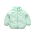 Girls' Autumn Winter Plush Jackets for Children