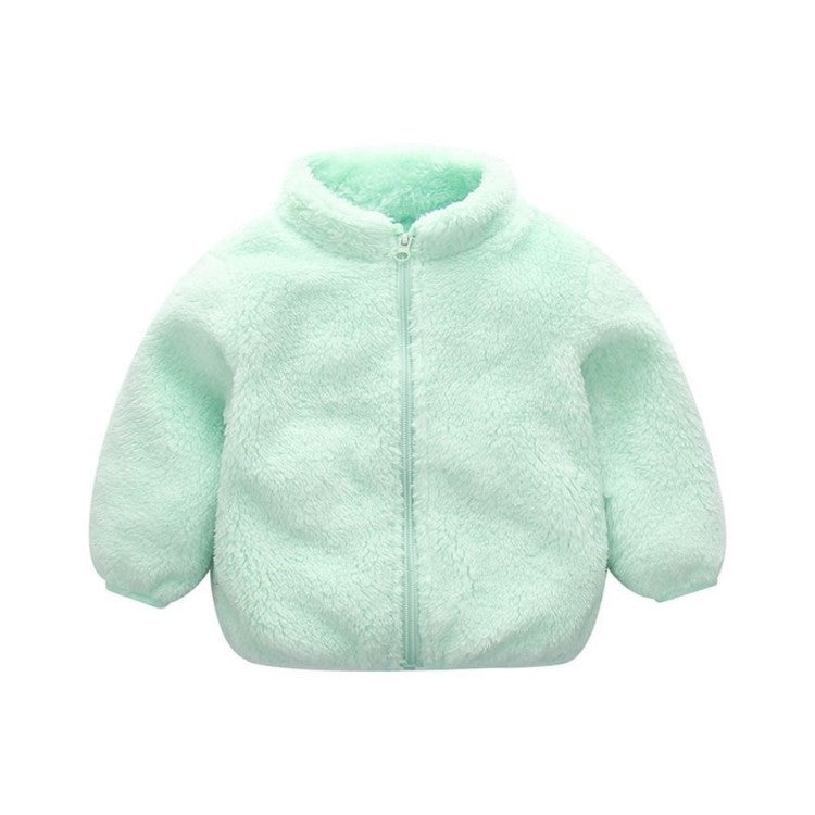 Girls' Autumn Winter Plush Jackets for Children