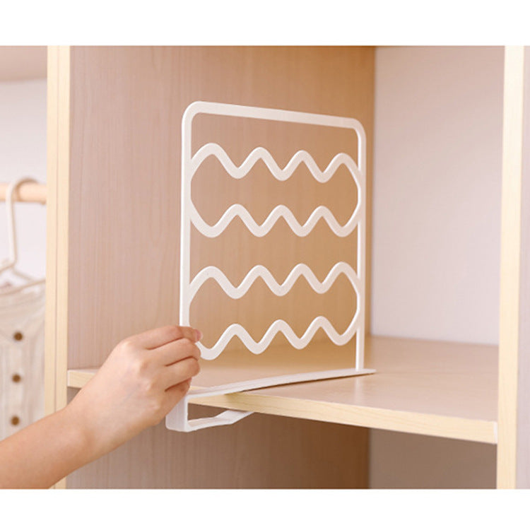 Layered Partition Cabinet for Closet Organizing Grid