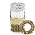Kitsch Spiral Hair Ties for Women Coil Hair Ties for Thick Hair No Crease Hair Tie Spiral Hair Ties No Damage Hair Coils & Phone Cord Hair Ties for Thin Hair Hair Ties Spiral 8 pcs (Blonde)