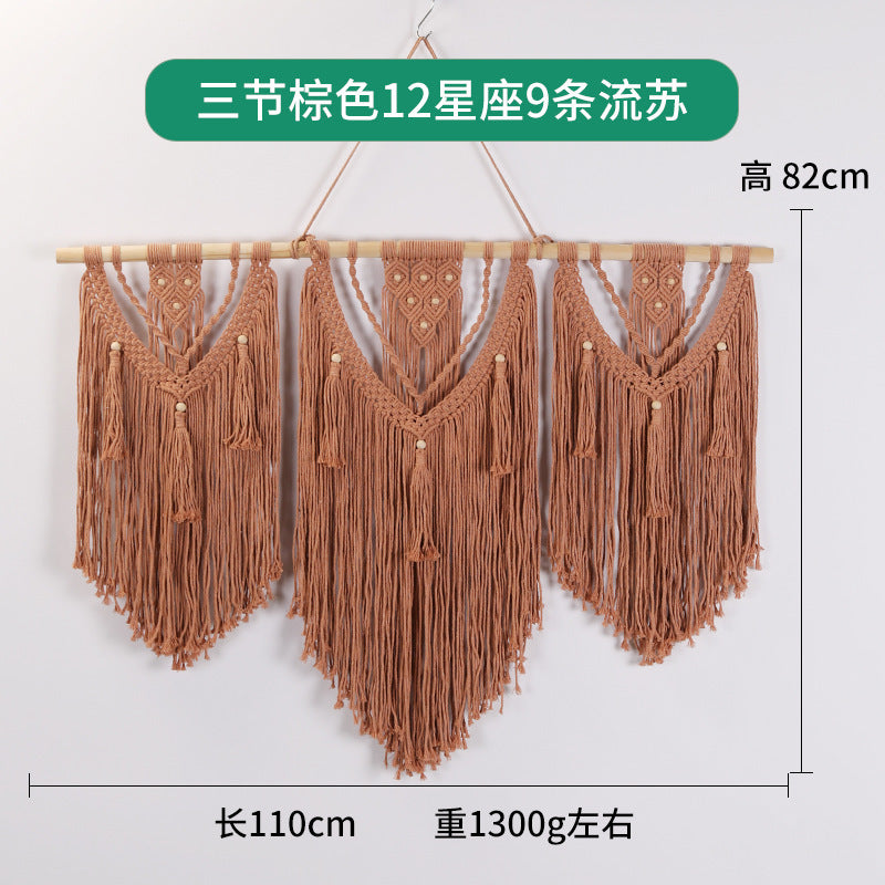 Bohemian DIY Cotton Rope Tapestry Wall Decor