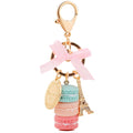 Lynmalrity Keychain Ring Eiffel Tower Macaron Charm Cute Pendant Bag Charm Purse