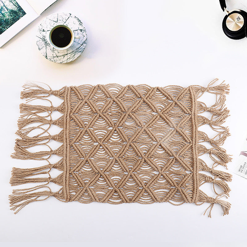 Bohemian DIY Cotton Rope Tapestry Wall Decor