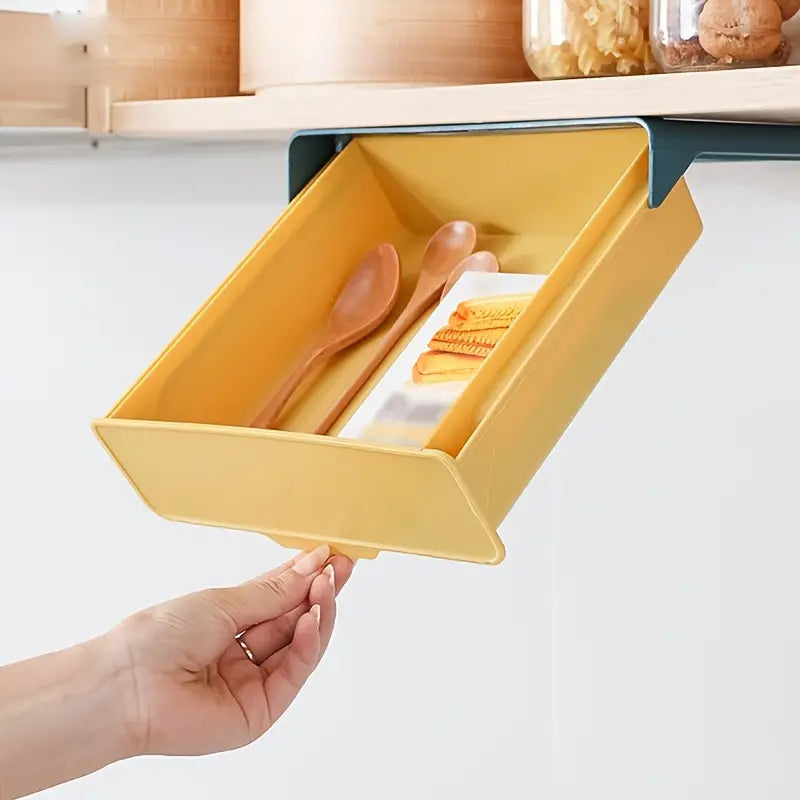 Stylish Under Cabinet Storage Box for Desk Organization