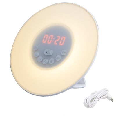 Colorful Alarm Clock Radio Creative Table Lamp