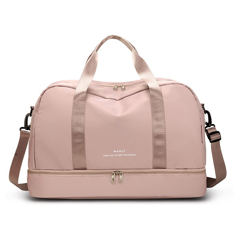 Portable Travel Duffle Bag Set with Cosmetic Bag